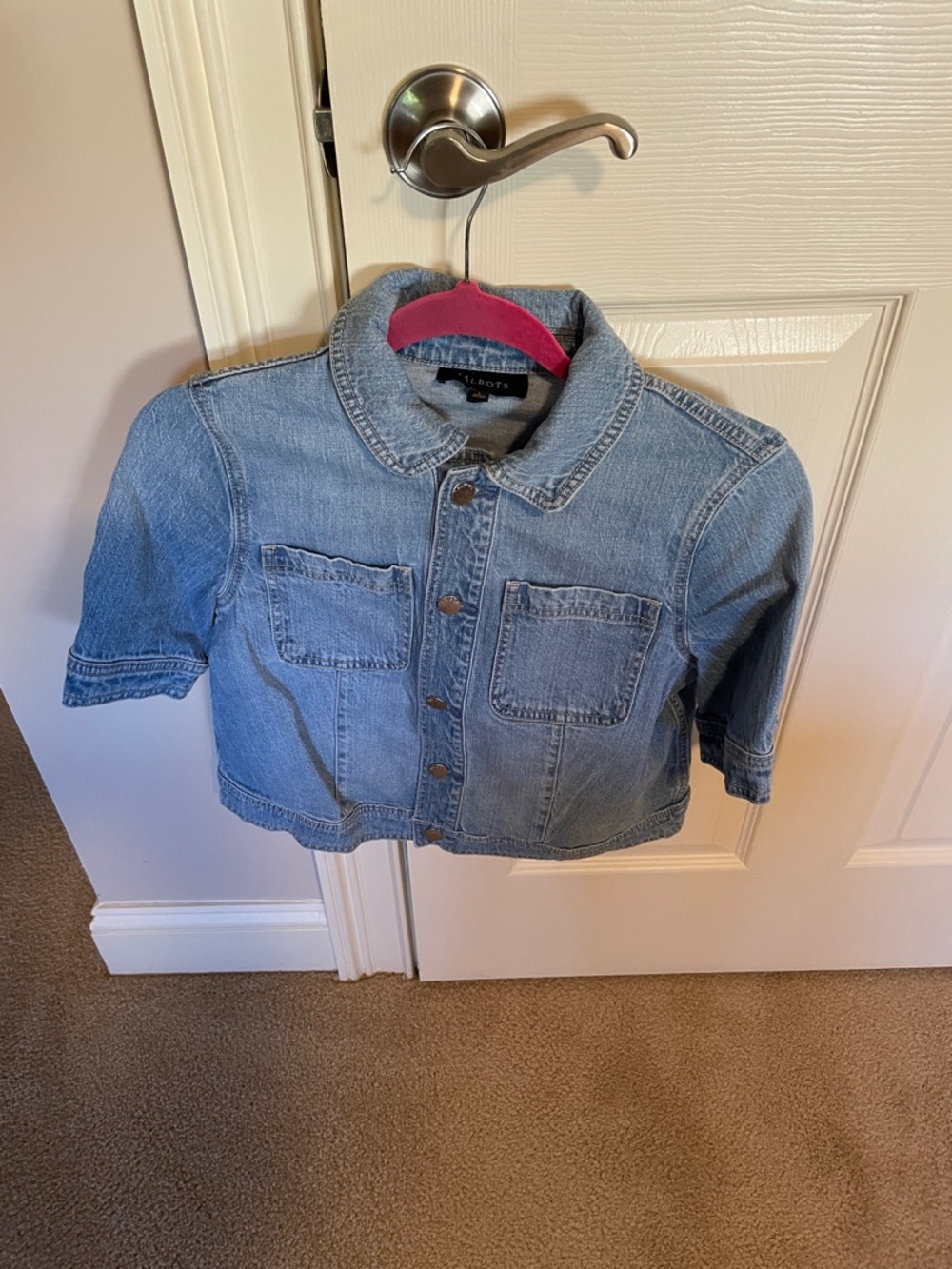 Talbots Light Blue Denim Jean Jacket - Girls